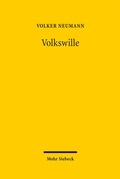 Cover: Volkswille - Mohr Siebeck