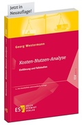Cover: Kosten-Nutzen-Analyse - Erich Schmidt Verlag