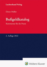 Abbildung von: Bußgeldkatalog - Luchterhand