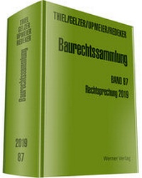 Abbildung von: Baurechtssammlung - Band 87 - Werner