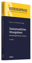 Cover: Staatsanwaltlicher Sitzungsdienst - Vahlen