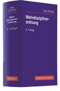 Cover: Wehrdisziplinarordnung: WDO - Vahlen