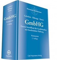 Enlarge image Cover: Kommentar zum GmbHG - Carl Heymanns Verlag