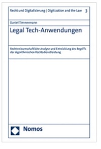 Bild vergrößern Bild: Legal Tech-Anwendungen - Nomos