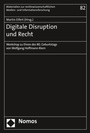 Cover: Digitale Disruption und Recht - Nomos