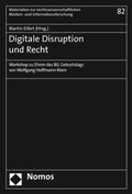 Cover: Digitale Disruption und Recht - Nomos