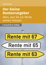 Cover: Der kleine Rentenratgeber - Akademische Arbeitsgemeinschaft Verlagsgesellschaft
