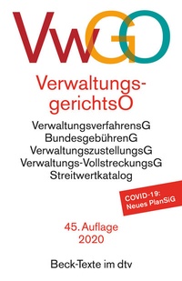 Abbildung von: Verwaltungsgerichtsordnung, Verwaltungsverfahrensgesetz: VwGO - dtv