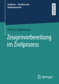 Cover: Zeugenvorbereitung im Zivilprozess - Springer