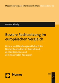 Abbildung von: Bessere Rechtsetzung im europäischen Vergleich - Nomos