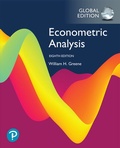 Cover: Econometric Analysis, Global Edition - Pearson Education Limited