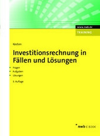 Abbildung von: Investitionsrechnung in Fällen und Lösungen - NWB