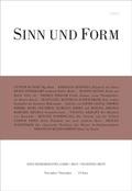 Cover: Sinn und Form 6/2019 - SINN und FORM