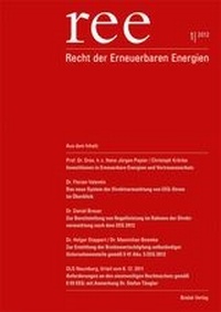 Abbildung von: Recht der Erneuerbaren Energien - REE - Verlag Bodak