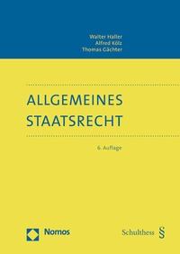 Abbildung von: Allgemeines Staatsrecht - Nomos
