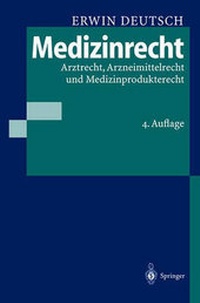 Abbildung von: Medizinrecht - Springer