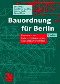 Abbildung von: Bauordnung für Berlin - Vieweg+Teubner Verlag