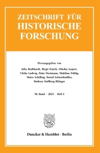 Abbildung von: Zeitschrift für Historische Forschung (ZHF) - Duncker & Humblot