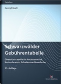 Bild: Schwarzw&auml;lder Geb&uuml;hrentabelle - Deutscher Anwaltverlag