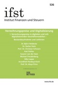 Cover: Verrechnungspreise und Digitalisierung - Finanzen u. Steuern