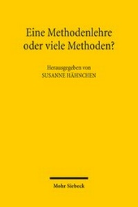 Abbildung von: Eine Methodenlehre oder viele Methoden? - Mohr Siebeck