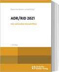 Abbildung von: ADR / RID 2021 mit nationalen Vorschriften - Deutscher Bundes-Verlag
