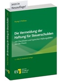 Cover: Die Vermeidung der Haftung f&uuml;r Steuerschulden - Erich Schmidt Verlag