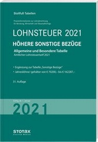 Abbildung von: Tabelle, Lohnsteuer 2021 Höhere Sonstige Bezüge - Stollfuß