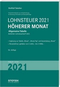Abbildung von: Tabelle, Lohnsteuer 2021 Höherer Monat - Stollfuß
