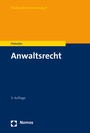 Cover: Anwaltsrecht - Nomos