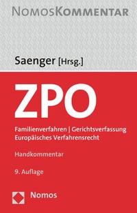 Abbildung von: Zivilprozessordnung: ZPO - Nomos
