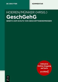 Abbildung von: GeschGehG - De Gruyter