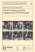 Cover: The 50th Anniversary of the European Law of Civil Procedure - Nomos