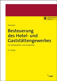 Abbildung von: Besteuerung des Hotel- und Gaststättengewerbes - NWB