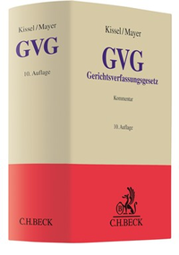 Abbildung von: Gerichtsverfassungsgesetz: GVG - C.H.BECK