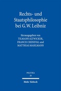 Cover: Rechts- und Staatsphilosophie bei G.W. Leibniz - Mohr Siebeck