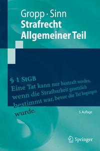Enlarge image Cover: Strafrecht Allgemeiner Teil - Springer