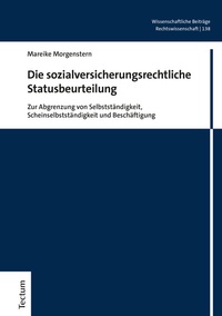 Abbildung von: Die sozialversicherungsrechtliche Statusbeurteilung - Tectum Wissenschaftsverlag