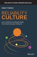 Cover: Reliability Culture - Wiley-Blackwell
