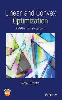 Enlarge image Cover: Mathematics of Convex and Linear Optimization - Wiley-Blackwell