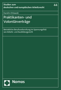Abbildung von: Praktikanten- und Volontärverträge - Nomos