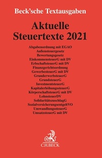 Abbildung von: Aktuelle Steuertexte 2021 - C.H.BECK