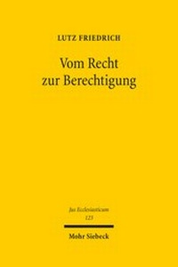 Abbildung von: Vom Recht zur Berechtigung - Mohr Siebeck