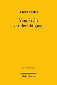 Abbildung von: Vom Recht zur Berechtigung - Mohr Siebeck