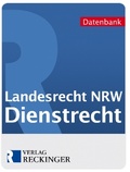 Abbildung von: Landesrecht Nordrhein-Westfalen - Dienstrecht - Verlag Reckinger