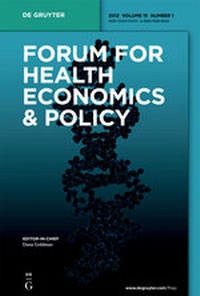 Abbildung von: Forum for Health Economics & Policy - De Gruyter