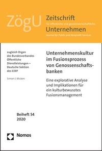 Abbildung von: Unternehmenskultur im Fusionsprozess von Genossenschaftsbanken - Nomos