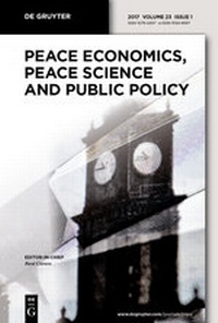 Abbildung von: Peace Economics, Peace Science and Public Policy - De Gruyter