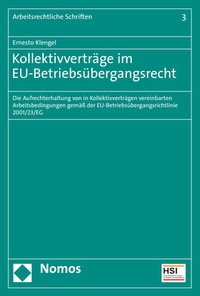 Abbildung von: Kollektivverträge im EU-Betriebsübergangsrecht - Nomos