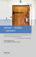 Cover: richten - strafen - erinnern - Wallstein